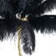 A & B Home Black/Gold Dita Feather Floor Lamp-3