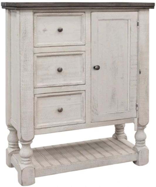 International Furniture Direct Stone Ivory Chest-0