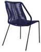 Armen Living Clip 2-Piece Blue Dining Chairs-1