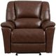 Flexsteel® Customizable Plush Leather Manual Gliding Recliner-4