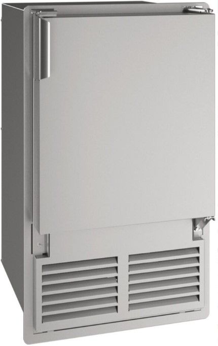U-Line® 17" 23 lb. Stainless Steel Built-in Crescent Ice Maker-0