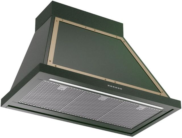 Ilve® Nostalgie II Noblesse 36" Emerald Green Wall Mounted Range Hood-1