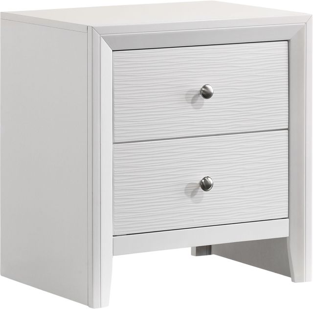 Crown Mark Evan White Nightstand-0