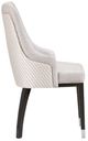 Michael Amini® Carmela Glossy Charcoal Sand Arm Chair-3