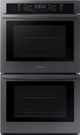Samsung 30" Fingerprint Resistant Black Stainless Steel Electric Built In Double Oven-0