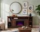 aspenhome® Alder Grove Fruitwood 84" Fireplace Console-1