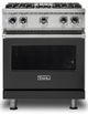 Viking® 5 Series 30" Cast Black Pro Style Natural Gas Range-0