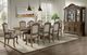 Elements International Madison Park Brown Rectangular Dining Table with Two 18" Leaves-1