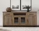 International Furniture Direct Natural Parota Rich Brown TV Stand-1