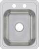 Elkay Celebrity® Brushed Satin 17" x 21-1/4" x 6-7/8" 2-Hole Single Bowl Drop-In Sink-1