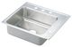 Elkay Lustertone® Classic Lustrous Satin Stainless Steel 22" x 19.5" x 6" Center Center Single Bowl Drop-in Classroom ADA Sink-0