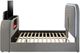 ACME Furniture Shelyn Gray Queen Panel Bed with Led, TV Stand, Fireplace and Bluetooth-3