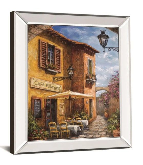 Classy Art Courtyard Cafe by Surridge, M Wall Art-1