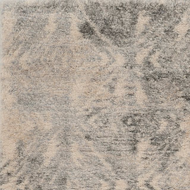KAS Rugs Merino 6703 Ivory/Grey Vintage 5'x8' Area Rug-1