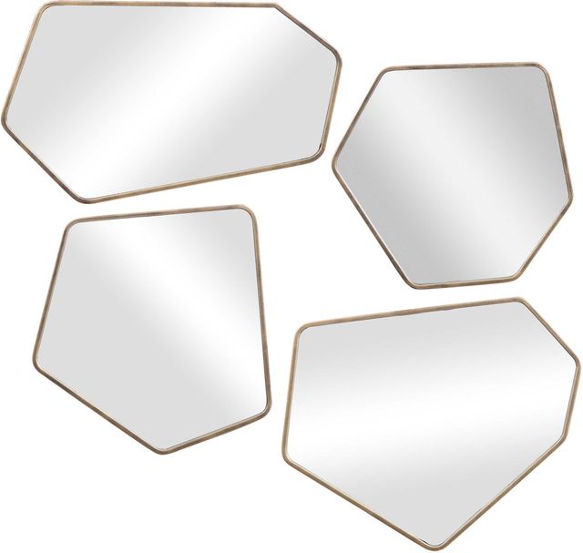 Uttermost® Linneah 4-Piece Gold Mirror Set-0