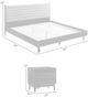 Armen Living Artemio 3-Piece Black King Panel Bedroom Set-2