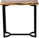 A & B Home Weathered Wood Console Table with Matte Black Base-0