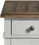 Intercon Drake French Oak Chairside Table with Rustic Gray Base-2