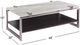 Magnussen Home® Paradox Pearl White Rectangular Cocktail Table with Platinum Frame -2