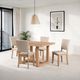 Furniture of America® Sauro 4-Piece Natural Upholstered Side Chair-1