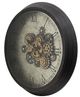 A & B Home Black/Gray Round Clock-1
