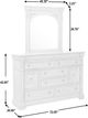 Pulaski™ Kingsbury French Gray Dresser and Mirror-4
