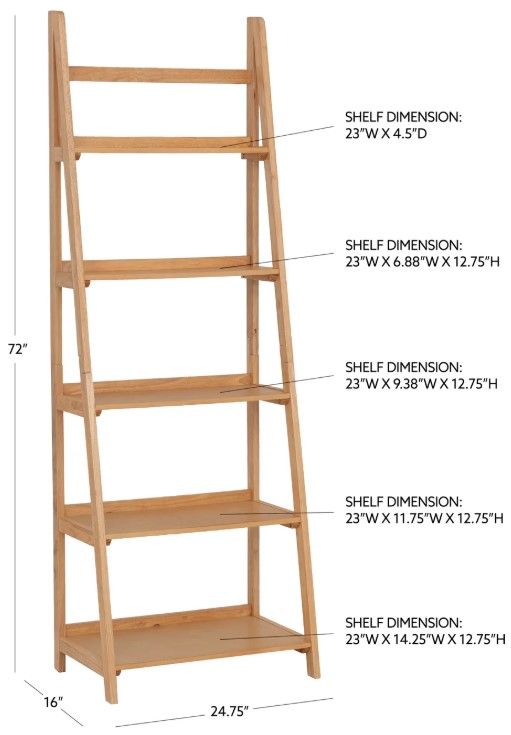 Linon Cosgrove Natural Bookcase-2