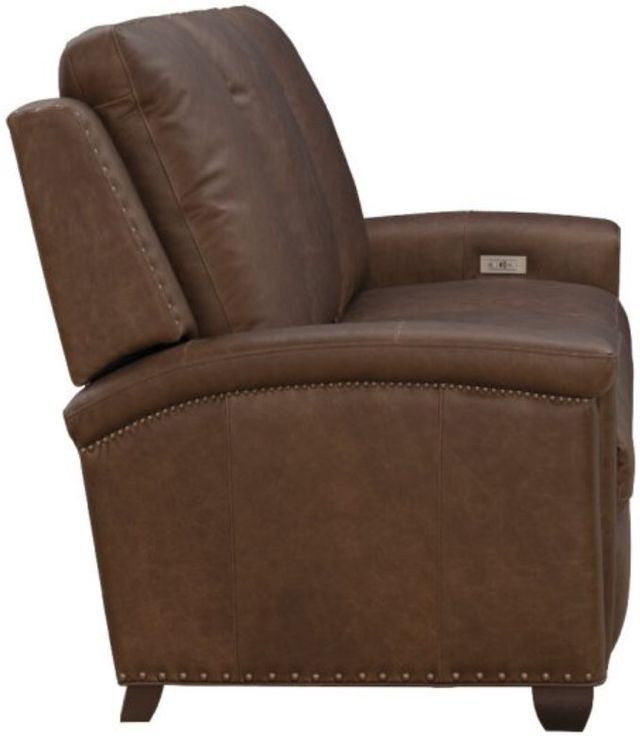 BarcaLounger® Briar Clifton Chocolate Leather Power Reclining Sofa-4