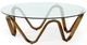 VIG Furniture Modrest Lassen Clear/Walnut Coffee Table-0