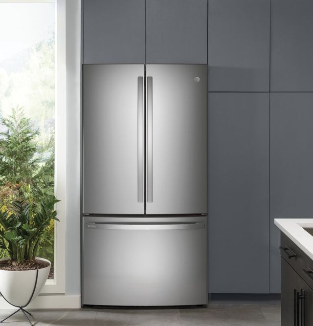 GE Profile™ 36 in. 23.1 Cu. Ft. Fingerprint Resistant Stainless Steel Counter Depth French Door Refrigerator-9
