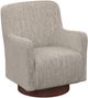 Emerald Home Clara Speckled Tan Swivel Chair-0