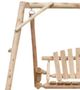 Best Craft Furniture W11 White Cedar Log Outdoor Swing-1