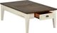 Steve Silver Co. Cayla Dark Oak Cocktail Table with White Base-2