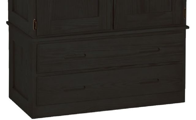 Crate Designs™ Furniture Espresso Shelf And Hanging Rod Armoire-2