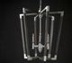 Currey & Company Bastian Chateau Gray/Contemporary Silver Leaf Medium Lantern Chandelier-1