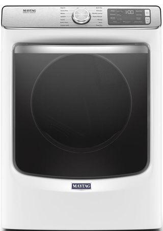 Maytag® 7.3 Cu. Ft. White Front Load Gas Dryer