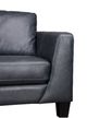 Porter International Designs Lucca Dark Gray Leather Loveseat -4