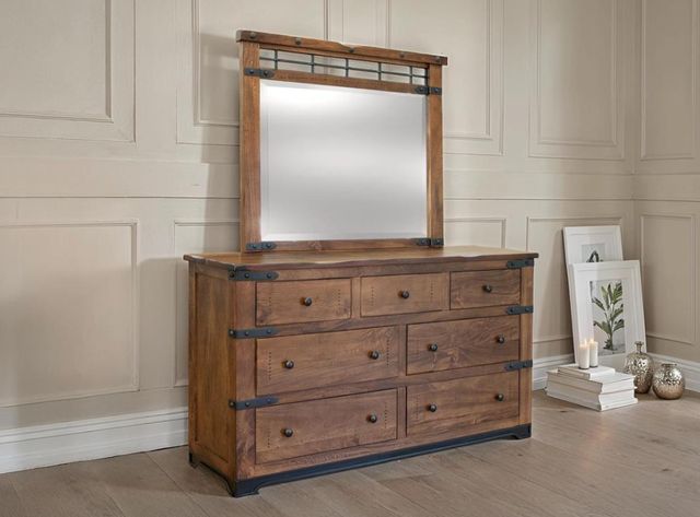International Furniture Direct Parota Brown Dresser-1