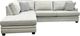 Decor-Rest® Furniture LTD 2696 2-Piece Gatsby Oreo Sectional and Chaise-4