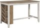 Signature Design by Ashley® Skempton 3-Piece White/Light Brown Counter Height Dining Set-1