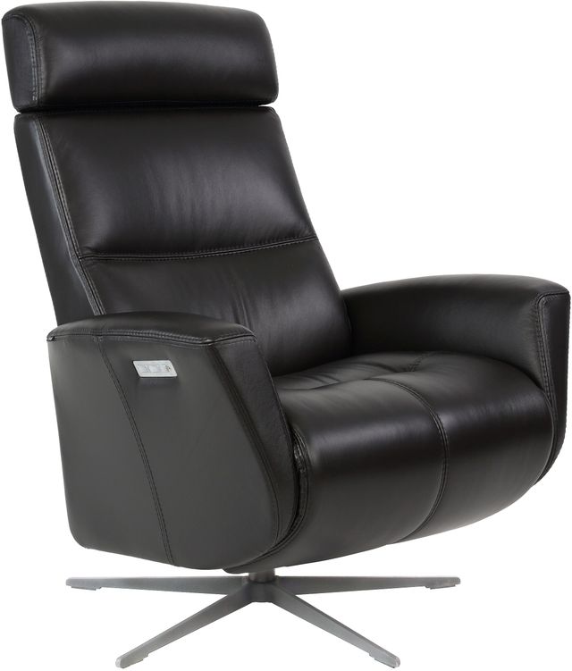 Fjords® Modern Living Magnus Java Large Dual Motion Swivel Recliner-0