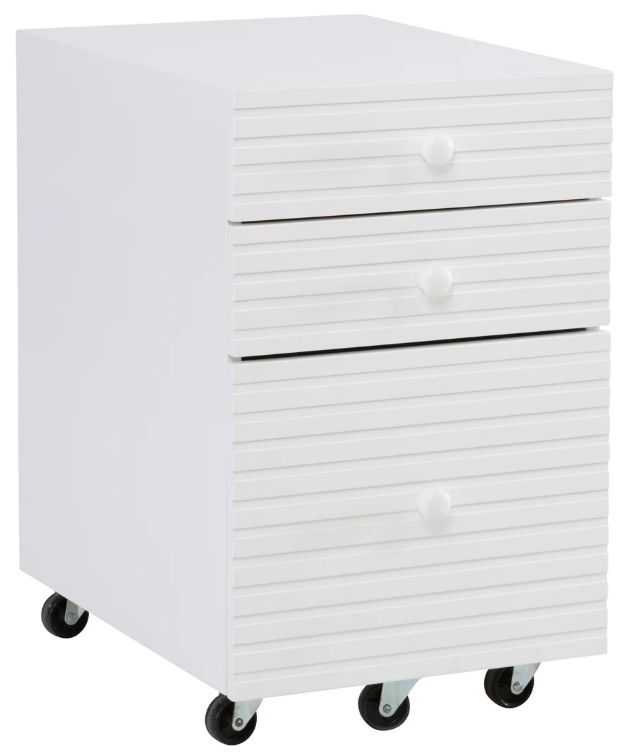 Powell® Waves White File Cabinet-0