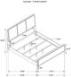 Coaster® Arini 4-Piece Black/Cream Eastern King Upholstered Bedroom Set-5