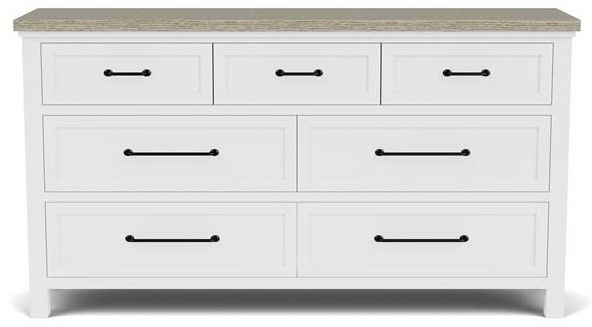 Riverside Furniture Cora Cloud/Fog 7-Drawer Dresser-1