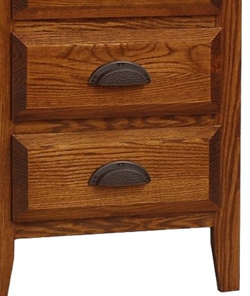 Wolfcraft Furniture Summit Brown 3-Drawer Short Nightstand-1