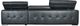 Fornirama 340 2-Piece Black Sectional with Adjustable Headrest Set-2