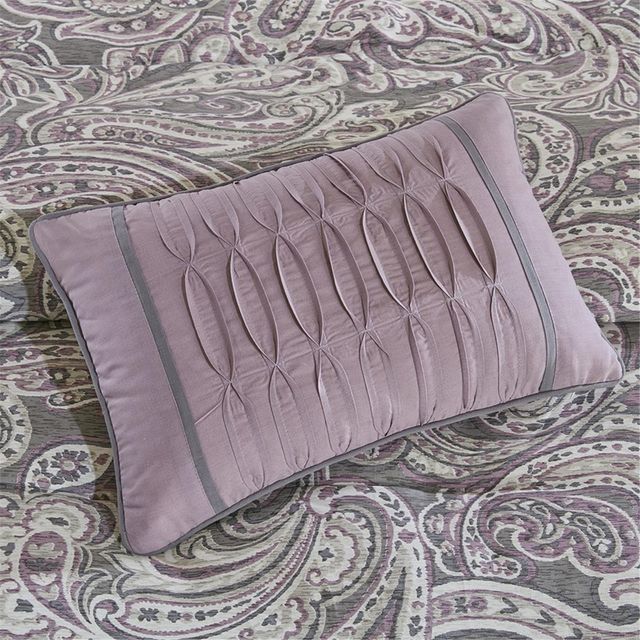 Olliix by Madison Park 7 Piece Purple Queen Gabby Comforter Set-3