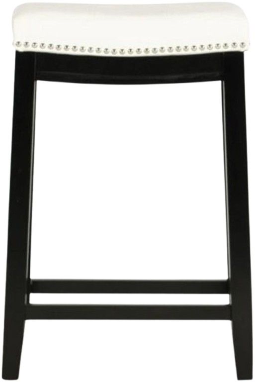 Linon Claridge Patches Black/White Counter Stool-3