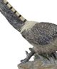 A & B Home Gray Resin Tail Up Pheasant on Base Figurine-1