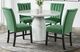 Elements International Bellini 5-Piece Emerald/White Round Dining Set-0